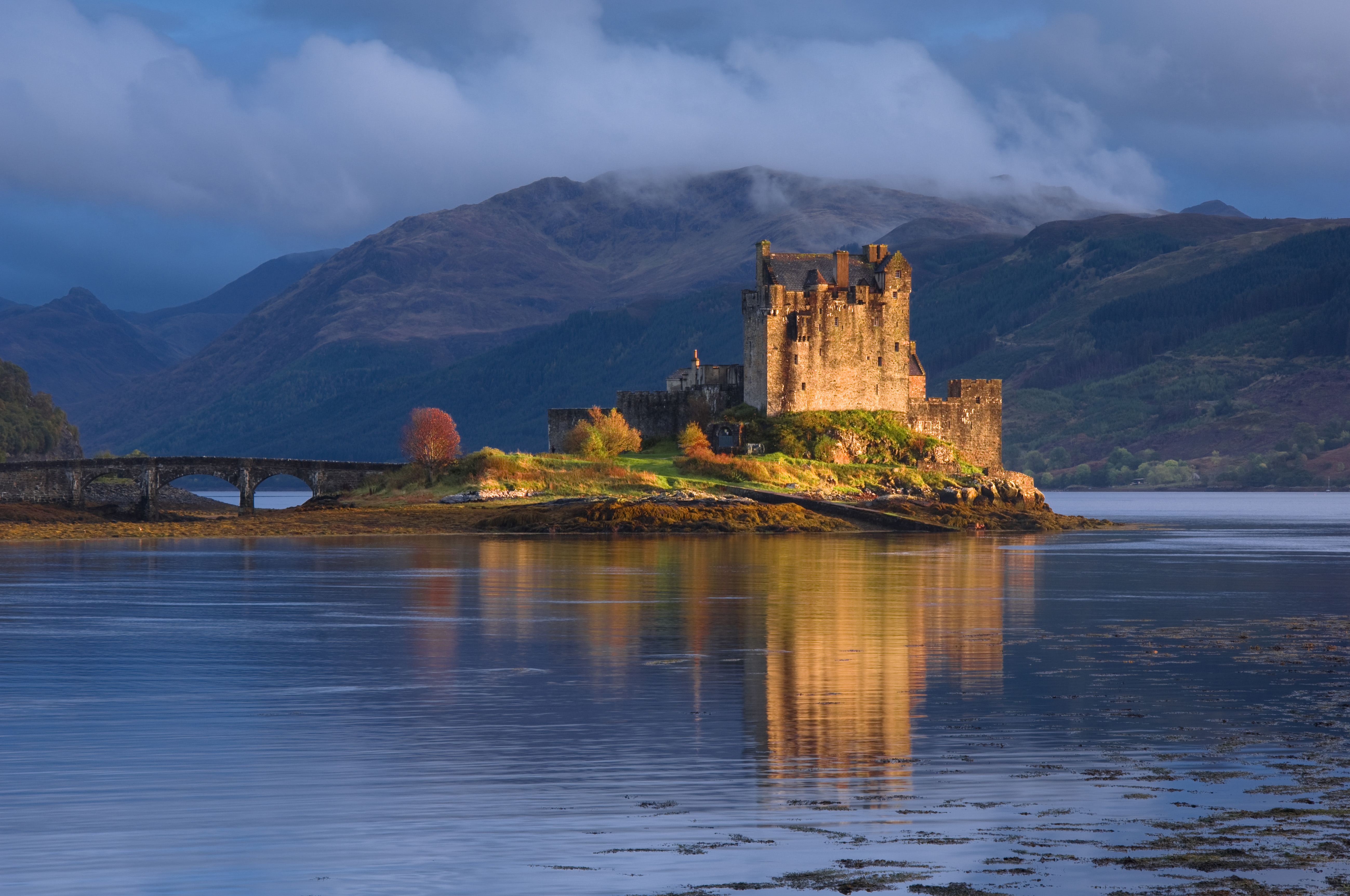 A castle in the Scottish Highlands. 