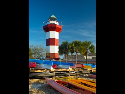 Lighthouse on Hilton Head Island, South Carolina. 