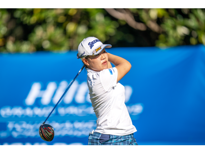 LPGA player, Hilton Grand Vacations Brand Ambassador Nasa Hataoka, 2022 Hilton Grand Vacations Tournament of Champions, Lake Nona Golf & Country Club, Florida. 