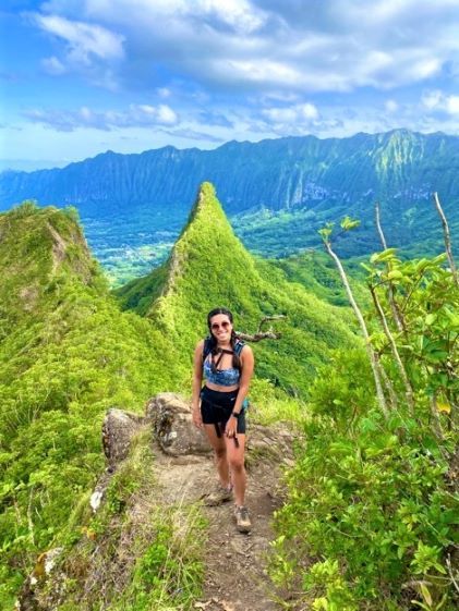 A Hilton Grand Vacations Owner on a hike on the Big Island of Hawaii