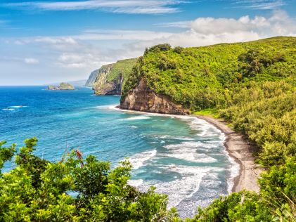 A beach along Big Island, Hawaii