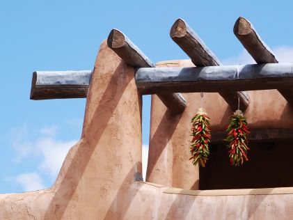 Adobe building in Santa Fe