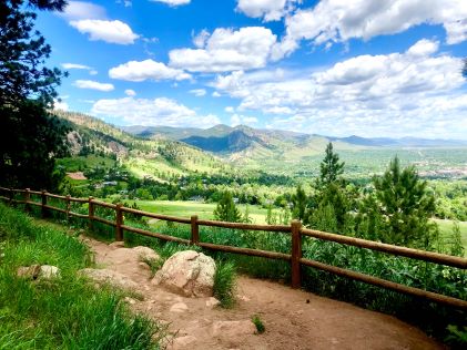 Rocky Mountain trail near Boulder, Colorado