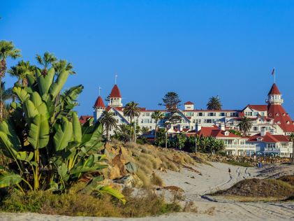 Beach of Coronado Island, California