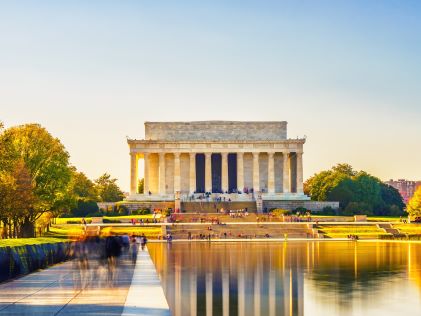 Lincoln Memorial in Washington, D.C. in the fall