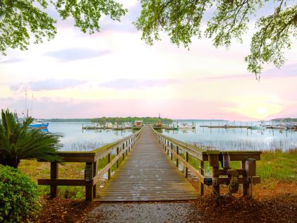 Fishing pier in Hilton Head Island, South Carolina