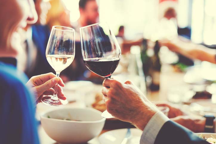 Tourists try wine recommended by Delectable
