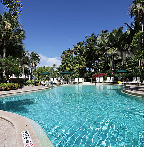 Pool at Club Regency of Marco Island located in Florida.