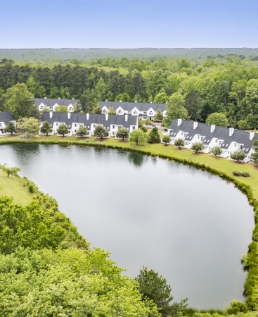 Aerial view of The Historic Powhatan.